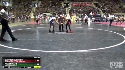 138 lbs Champ. Round 2 - Miller Rane, Houston Academy vs DAYMION WINFREY, Alabama School For The Blind