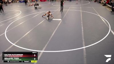 92 lbs Cons. Semi - Benjamin Tokin, Woodbury Youth Wrestling vs Dalton Hutchinson, Grand Rapids Screaming Yetis