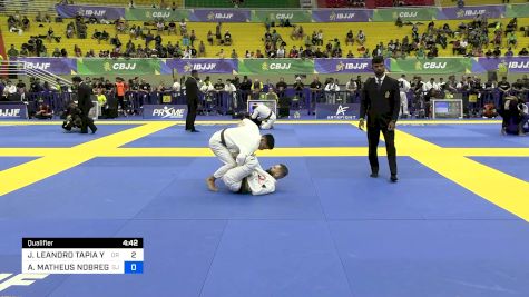 JHORDY LEANDRO TAPIA YNFANTE vs ALEXANDRE MATHEUS NOBREGA DE SOU 2024 Brasileiro Jiu-Jitsu IBJJF