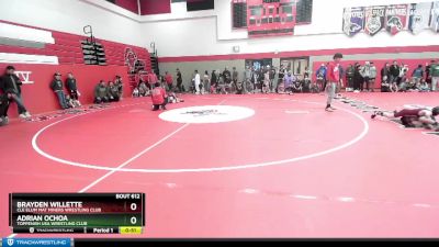 59 lbs Cons. Semi - Adrian Ochoa, Toppenish USA Wrestling Club vs Brayden Willette, Cle Elum Mat Miners Wrestling Club