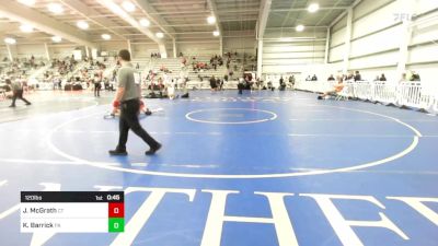 120 lbs Consi Of 16 #2 - Jeremy McGrath, CT vs Keegan Barrick, PA