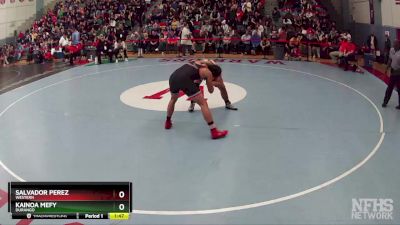 175 lbs Quarterfinal - Kainoa Mefy, Durango vs Salvador Perez, Western