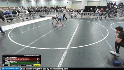 132 lbs Cons. Round 4 - Luis Medina, Illinois vs Luke Adams, Corespeed Wrestling - Hutto-Round Rock