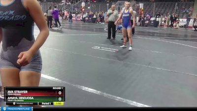 122 lbs Cons. Semi - Ava Strayer, Team Indiana vs Amaya Hinojosa, Team Colorado