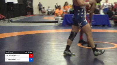 92 kg Rnd Of 16 - Enock Francois, NYAC/FLWC vs Joshua Escobedo, TMWC