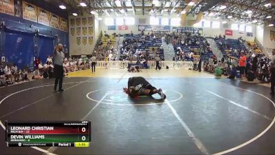 285 lbs Quarterfinals (8 Team) - Devin Williams, Hernando vs Leonard Christian, Palm Bay