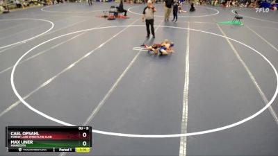 Semifinal - Max Uner, Minnesota vs Cael Opsahl, Forest Lake Wrestling Club