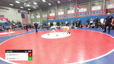 134 lbs 3rd Place - Christian Herrera, Bakersfield vs Anthony Ornelas, Clovis