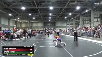 70 lbs Cons. Round 1 - Easton Kirby, Abilene vs Mase Jennings, Ark City