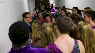 Brigadiers Huddle After Winning Performance