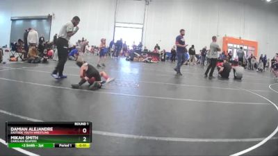 44 lbs Round 1 - Damian Alejandre, Eastside Youth Wrestling vs Mikah Smith, Carolina Reapers