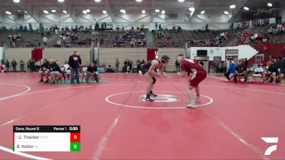 182 lbs Cons. Round 6 - Caden Thacker, Evansville Mater Dei vs Brendin Kolter, East Central