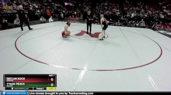 D1-138 lbs 1st Place Match - Declan Koch, Neenah vs Tyson Peach, Milton