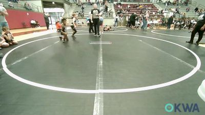 54-58 lbs Rr Rnd 3 - Uzziah Clark, Pin-King All Stars vs Cole Ryon, Broken Arrow Wrestling Club