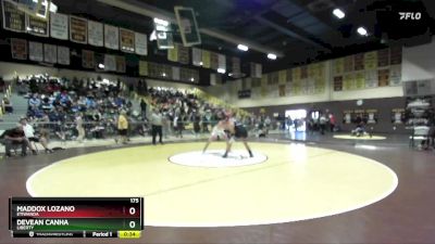 175 lbs Cons. Round 2 - Maddox Lozano, Etiwanda vs Devean Canha, Liberty