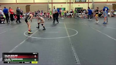 68 lbs Round 5 (6 Team) - Talan Berube, Machine Shed WC vs Caleb Tsikerdanos, Warhawks