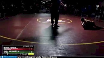 106 lbs 1st Place Match - Alan Salguero Jr, Orting vs Daniel Herrera, Washington