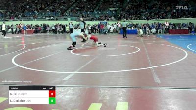 118 lbs Round Of 32 - RADEN BERG, Hinton Comets vs Levi Dicksion, Lions Wrestling Academy