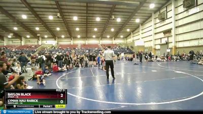 100 lbs Champ Round 1 (16 Team) - Lyman Nau Rarick, Westlake vs Baylon Black, Stout