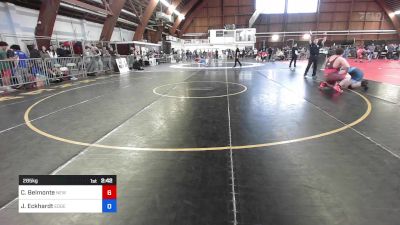 285 kg Rr Rnd 2 - Christopher Belmonte, New Hartford vs Jhonas Eckhardt, Edge Wrestling