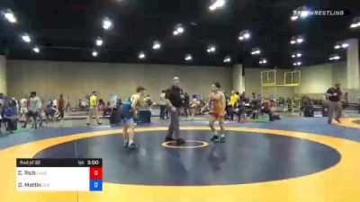 61 kg Prelims - Chance Rich, Unattached vs Drew Mattin, Cliff Keen Wrestling Club