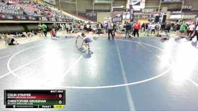 120 lbs 3rd Place Match - Colin Strayer, Region Wrestling Academy vs Christopher Grossman, Billings Wrestling Club