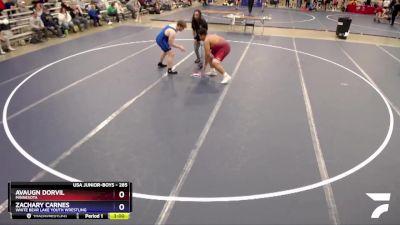 285 lbs Cons. Semi - Avaugn Dorvil, Minnesota vs Zachary Carnes, White Bear Lake Youth Wrestling