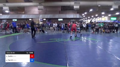 125 kg Cons 32 #2 - Lane Catlin, Wyoming Wrestling Reg Training Ctr vs Joshua Terrill, Michigan Wrestling Club