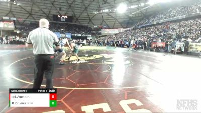 4A 195 lbs Cons. Round 1 - Matthew Ager, Rogers (Puyallup) vs Ryne Ordonia, Redmond