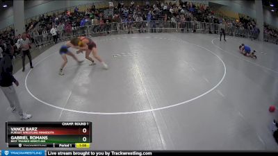 138 lbs Champ. Round 1 - Vance Barz, Pursuit Wrestling Minnesota vs Gabriel Romans, Best Trained Wrestling