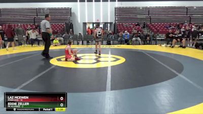 85 lbs Placement Matches (8 Team) - Laz McEwen, POWA (CO) vs Eddie Zeller, PA Alliance