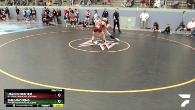 145 lbs X Bracket - Hayden Reuter, Interior Grappling Academy vs Emiliano King, Pioneer Grappling Academy