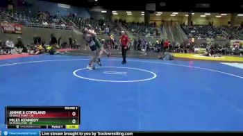 182 lbs Round 3 (4 Team) - Jimmie II Copeland, 5A Eagle Point vs Miles Kennedy, 5A Pendleton