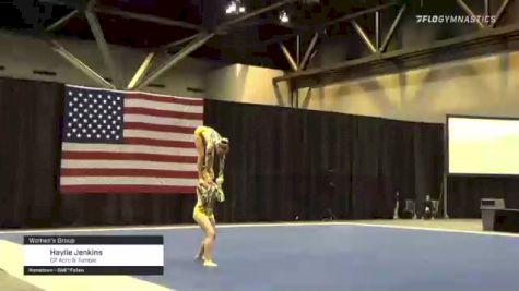 Haylie Jenkins - Women's Group, CP Acro & Tumble - 2021 USA Gymnastics Championships