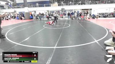 93 lbs Semifinal - Mason Wood, Riverheads Youth Wrestling vs Easton Jenkins, Dinwiddie Mat Rats