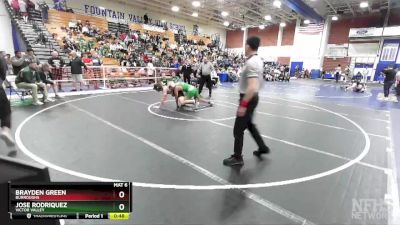 170 lbs 5th Place Match - Brayden Green, Burroughs vs Jose Rodriquez, Victor Valley