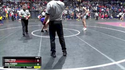 176 lbs Quarterfinal - Cole Yirsa, Lincoln-Way WC vs Ivan Torres, Collinsville WC