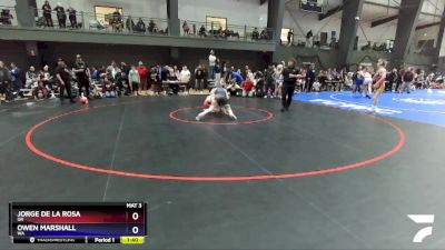 120 lbs Semifinal - Jorge De La Rosa, OR vs Owen Marshall, WA