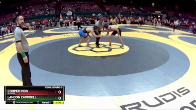 D2-215 lbs Cons. Round 3 - Landon Campbell, Ontario vs Cooper Pion, Butler