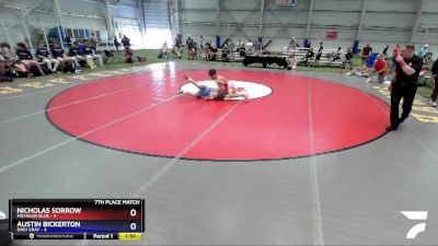 113 lbs Placement Matches (8 Team) - Nicholas Sorrow, Michigan Blue vs Austin Bickerton, Ohio Gray