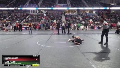 67 lbs Cons. Round 3 - Luke Maier, SlyFox Wrestling Academy vs Jaxon Jacobs, Hays