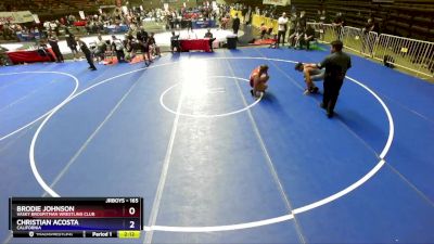 165 lbs 7th Place Match - Brodie Johnson, Vasky BrosPitman Wrestling Club vs Christian Acosta, California