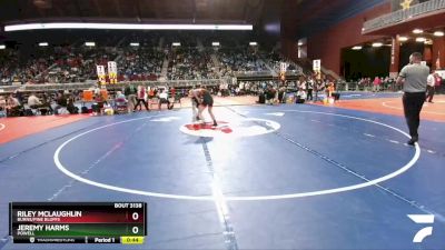 3A-145 lbs Cons. Round 1 - Riley McLaughlin, Burns/Pine Bluffs vs Jeremy Harms, Powell