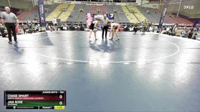 150 lbs Quarterfinal - Chase Smart, North DeSoto Wrestling Academy vs Jais Rose, Wyoming