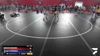 110 lbs Cons. Round 3 - Maxum Rodgers, NE vs Ryker Schingeck, WI