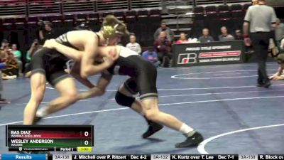 3A-145 lbs Quarterfinal - Bas Diaz, Waverly-Shell Rock vs Wesley Anderson, Waukee