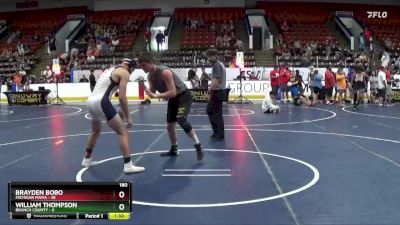 180 lbs Round 3 (4 Team) - William Thompson, Branch County vs Brayden Bobo, Michigan Mafia