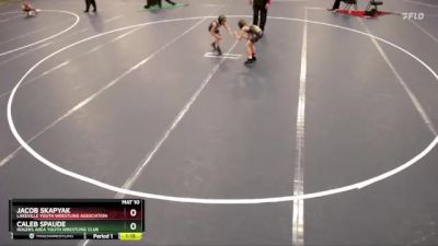 56 lbs Cons. Round 4 - Caleb Spaude, Rogers Area Youth Wrestling Club vs Jacob Skapyak, Lakeville Youth Wrestling Association