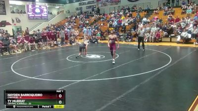 126 lbs Quarters & 1st Wb (16 Team) - Ty Murray, Central (Carroll) vs Hayden Barroqueiro, Chestatee