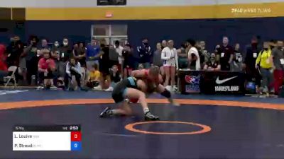 57 kg Round Of 16 - Lauren Louive, New York Athletic Club vs Payton Stroud, McKendree Bearcat Wrestling Club